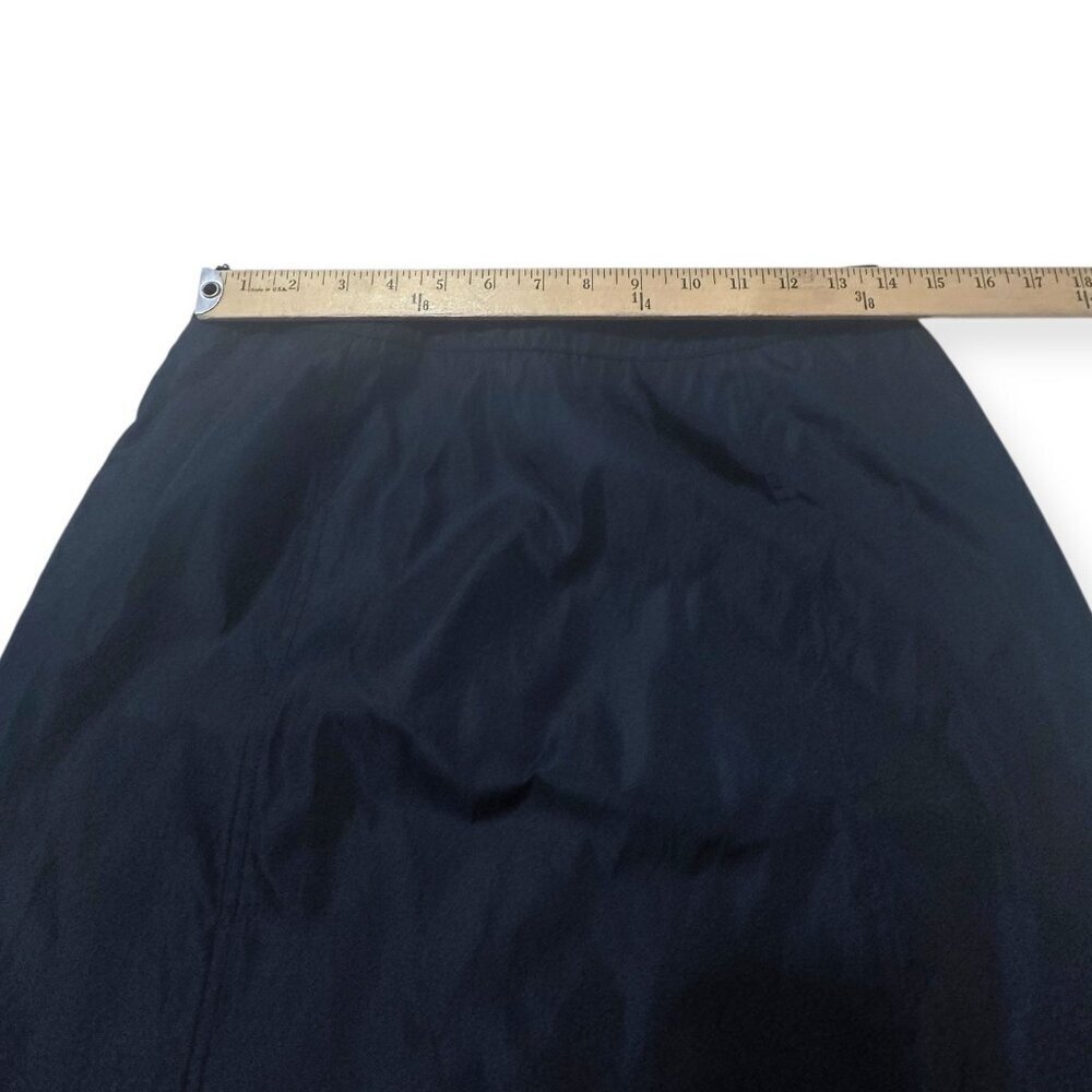 Prada Archival 90s Tech Nylon Mini Skirt L Navy A-line OPT Zip - Picture 10 of 12
